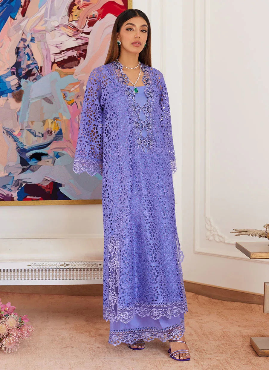 Farah Talib Aziz | Luna Eid Collection 24 | EVANTHIA PERIWINKLE - Rang-e-Khaas