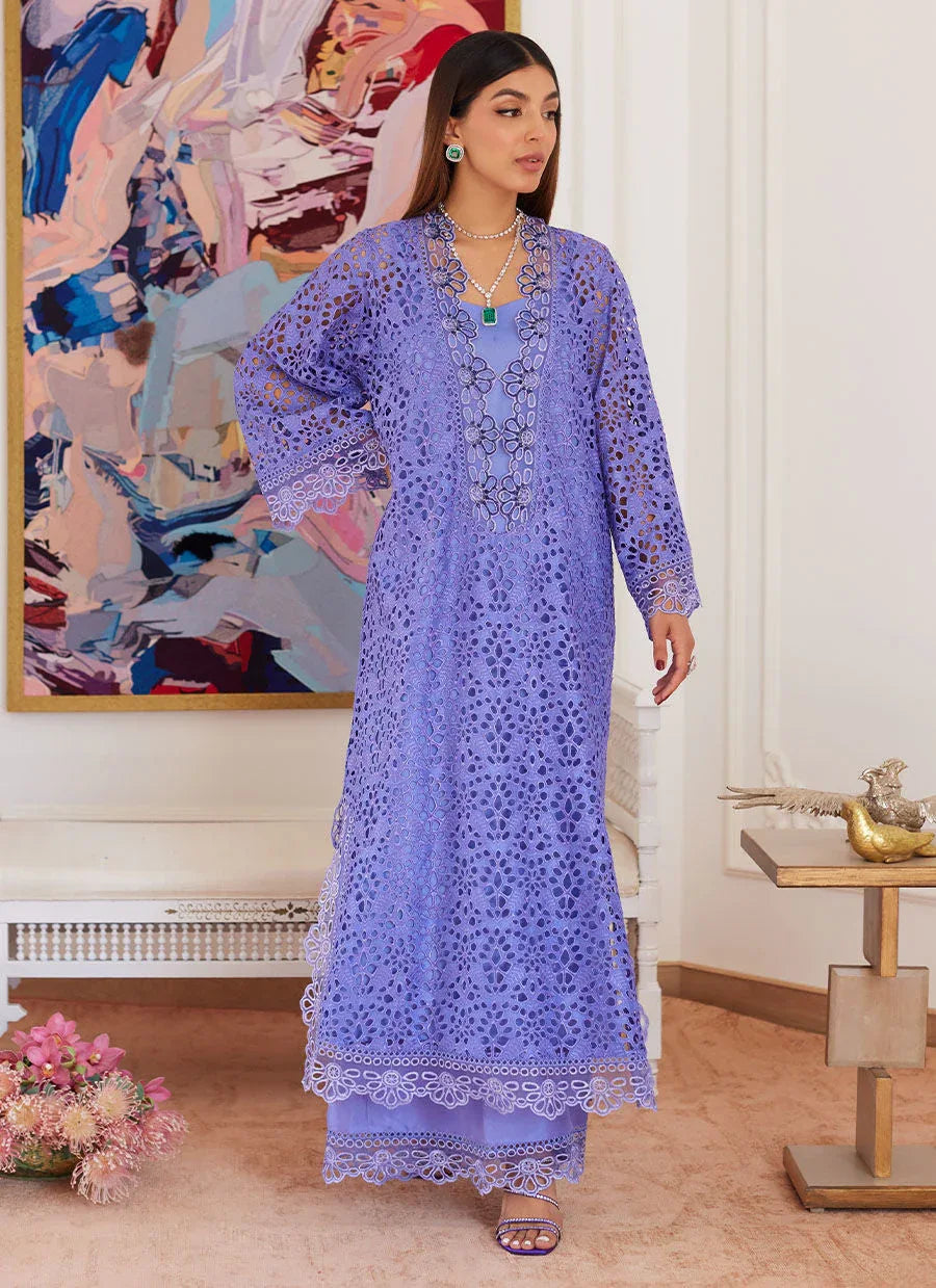 Farah Talib Aziz | Luna Eid Collection 24 | EVANTHIA PERIWINKLE - Rang-e-Khaas