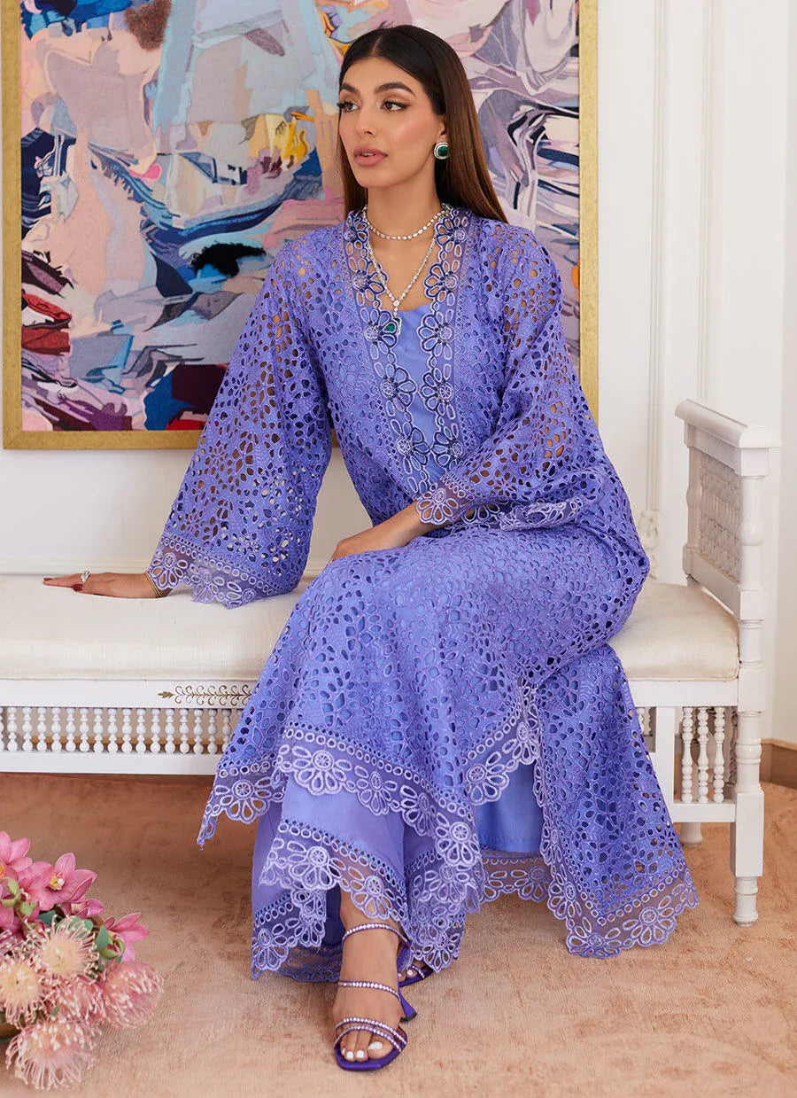 Farah Talib Aziz | Luna Eid Collection 24 | EVANTHIA PERIWINKLE - Rang-e-Khaas