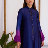 Farah Talib Aziz | Designer Picks 24 | MORGANA OMBRE SHISHA SILK LONG SHIRT