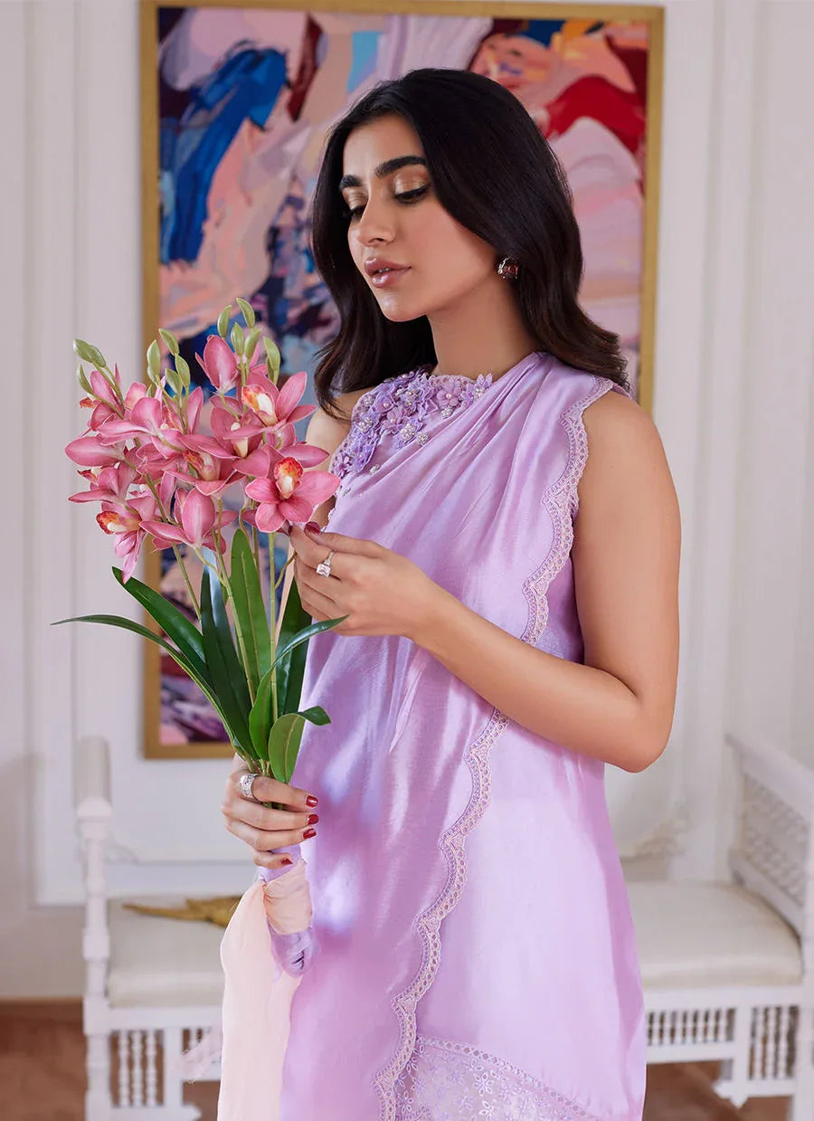 Farah Talib Aziz | Luna Eid Collection 24 | SUZETTE LAVENDER - Rang-e-Khaas