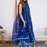 Farah Talib Aziz | Luna Eid Collection 24 | ELSYEE ROYAL BLUE