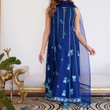 Farah Talib Aziz | Luna Eid Collection 24 | ELSYEE ROYAL BLUE