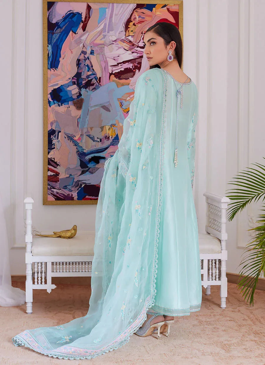 Farah Talib Aziz | Luna Eid Collection 24 | AURELLA MINT - Rang-e-Khaas