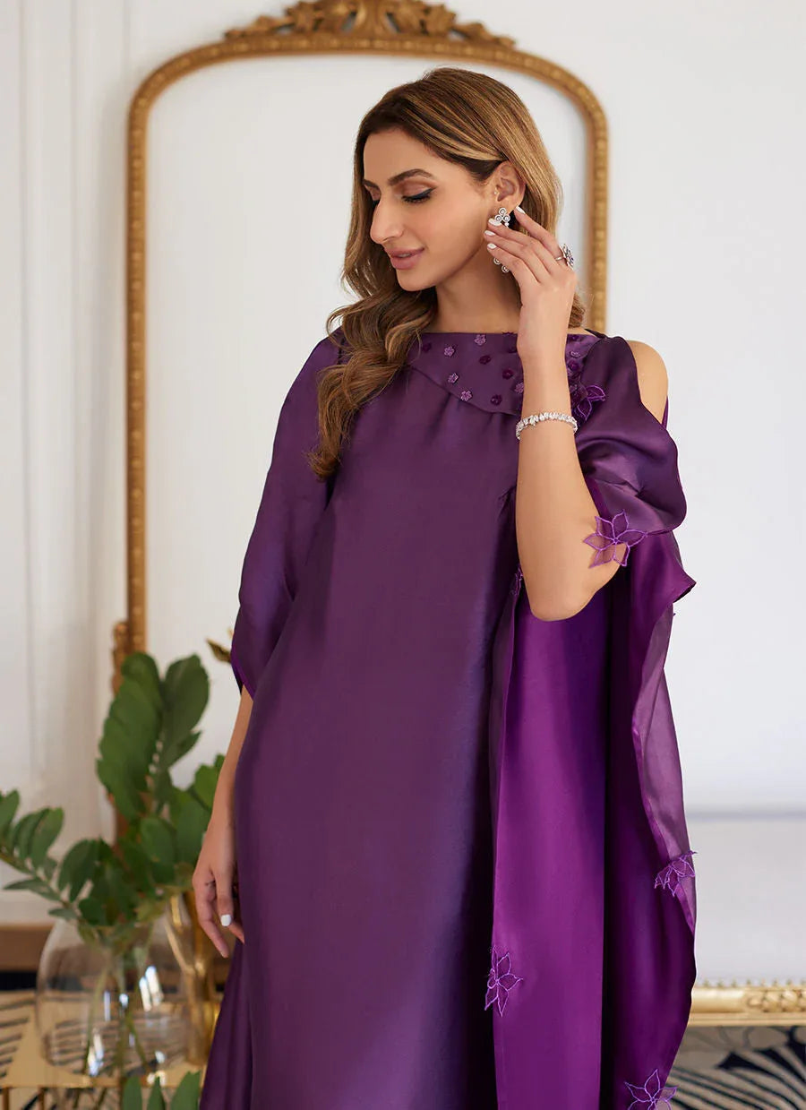 Farah Talib Aziz | Luna Eid Collection 24 | MAYLONE SPARKLING GRAPE - Rang-e-Khaas