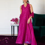 Farah Talib Aziz | Luna Eid Collection 24 | CLARIENE HOT PINK