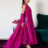 Farah Talib Aziz | Luna Eid Collection 24 | CLARIENE HOT PINK