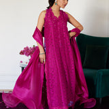 Farah Talib Aziz | Luna Eid Collection 24 | CLARIENE HOT PINK