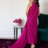 Farah Talib Aziz | Luna Eid Collection 24 | CLARIENE HOT PINK