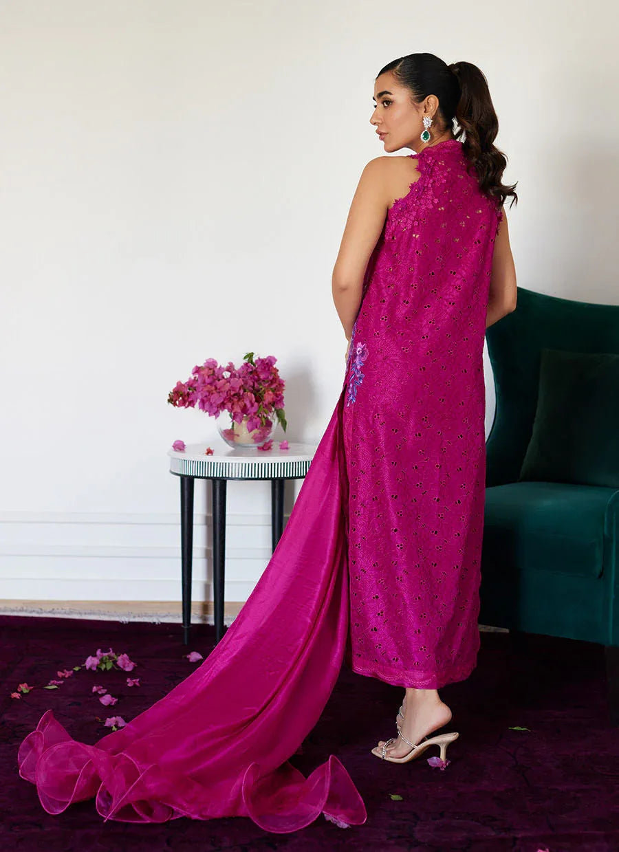 Farah Talib Aziz | Luna Eid Collection 24 | CLARIENE HOT PINK - Rang-e-Khaas