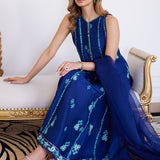 Farah Talib Aziz | Luna Eid Collection 24 | ELSYEE ROYAL BLUE
