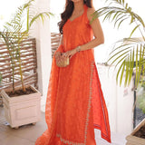 Farah Talib Aziz | Designer Picks 24 | AMREN TANGERINE SHIRT AND DUPATTA