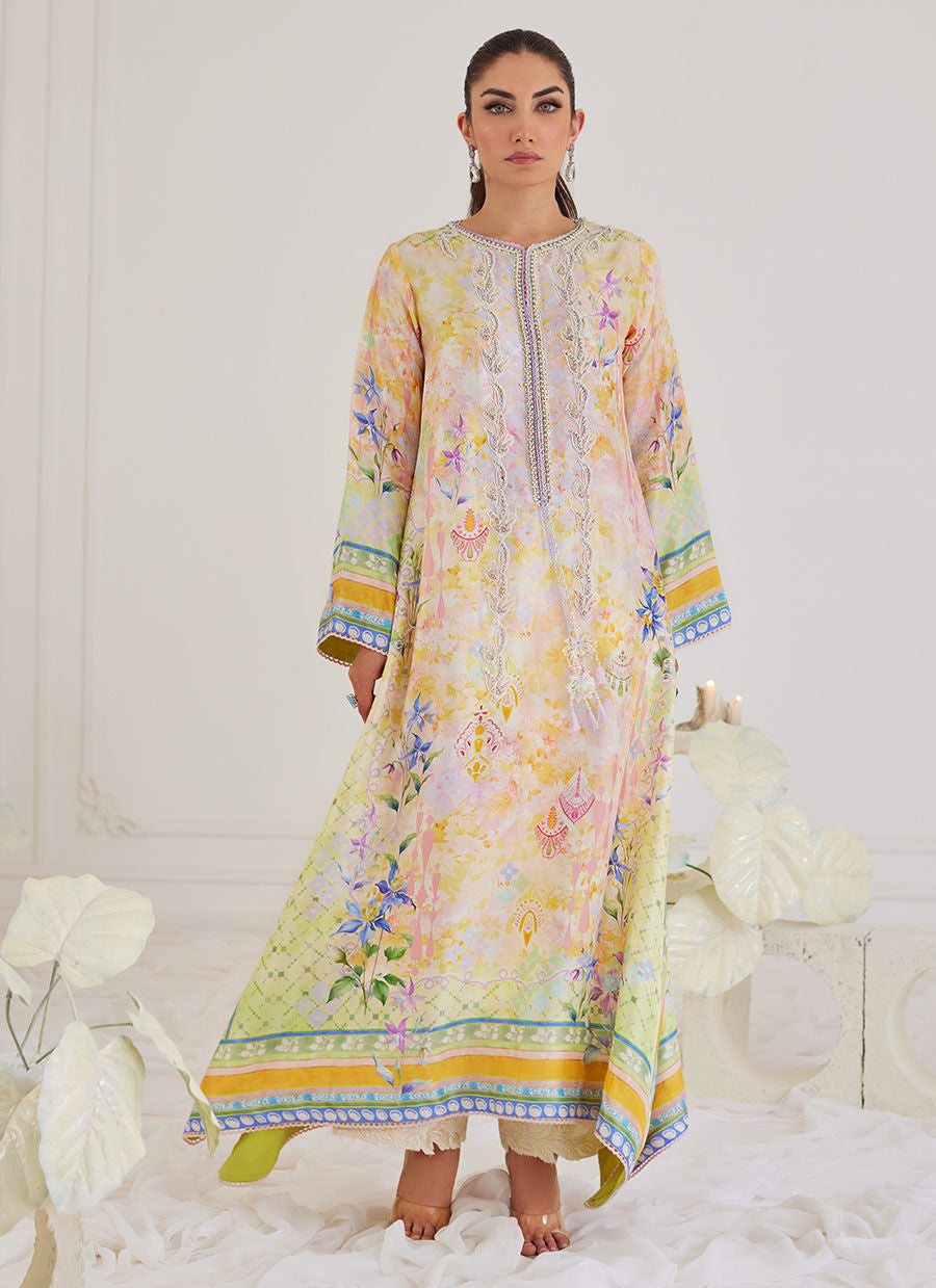 Farah Talib Aziz | Designer Picks 24 | BLANCA RAW SILK KAFTAN