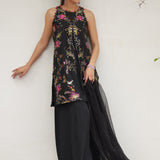 Farah Talib Aziz | Designer Picks 24 | SIYA BLACK EMBROIDERED SHIRT AND DUPATTA
