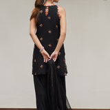 Farah Talib Aziz | Designer Picks 24 | SIYA BLACK EMBROIDERED SHIRT AND DUPATTA