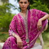 Farah Talib Aziz | Mayna Festive Prints 24 | Zahli Magenta Ombre Kaftan