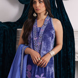 Farah Talib Aziz | Velvets The After Party | ISABEL PERIWINKLE SHIRT AND DUPATTA