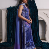 Farah Talib Aziz | Velvets The After Party | ISABEL PERIWINKLE SHIRT AND DUPATTA