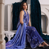 Farah Talib Aziz | Velvets The After Party | ISABEL PERIWINKLE SHIRT AND DUPATTA