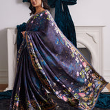Farah Talib Aziz | Velvets The After Party | ALIXIA CHARMEUSE SAREE WITH VELVET BLOUSE