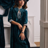Farah Talib Aziz | Velvets The After Party | ALITA EMERALD KAFTAN