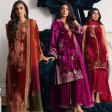 Farah Talib Aziz | Velvets The After Party | EMILI VELVET SHIRT AND DUPATTA