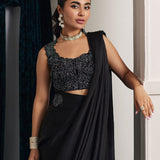 Farah Talib Aziz | Velvets The After Party | NENSI BURGUNDY SHIRT