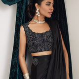 Farah Talib Aziz | Velvets The After Party | NENSI BURGUNDY SHIRT