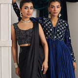 Farah Talib Aziz | Velvets The After Party | NENSI BURGUNDY SHIRT