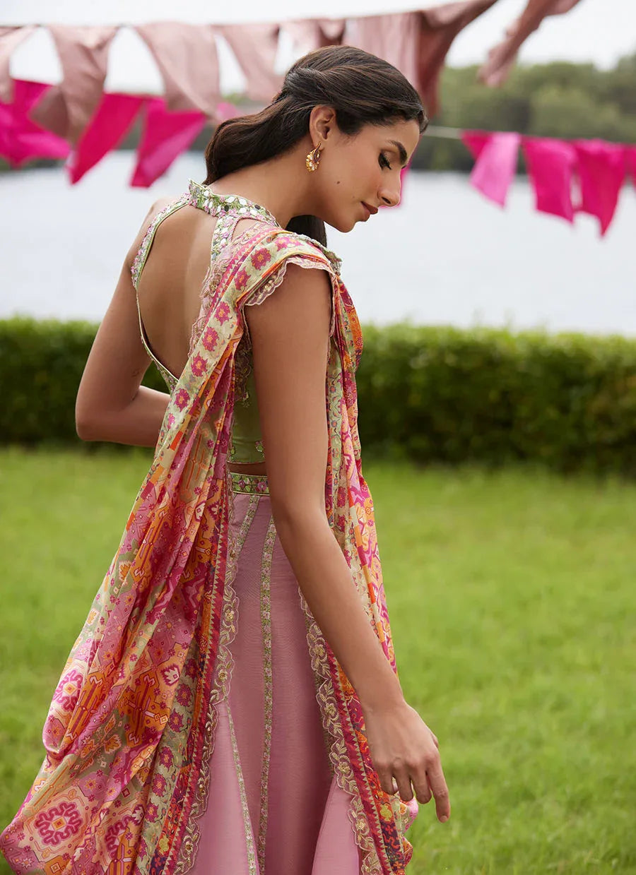 Farah Talib Aziz | Mayna Festive Luxe Pret | Raga Lehnga Choli - Rang-e-Khaas