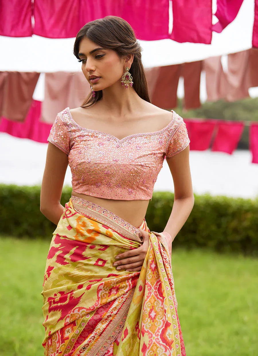 Farah Talib Aziz | Mayna Festive Luxe Pret | Rang Saree - Rang-e-Khaas