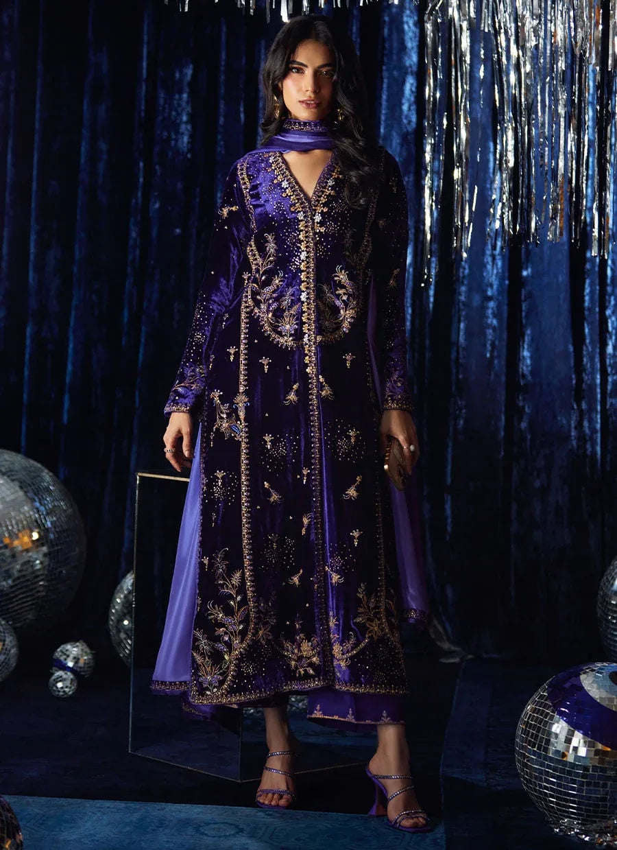 Farah Talib Aziz | Velvet Fete 4 | Tahlia Shirt And Dupatta - Rang-e-Khaas