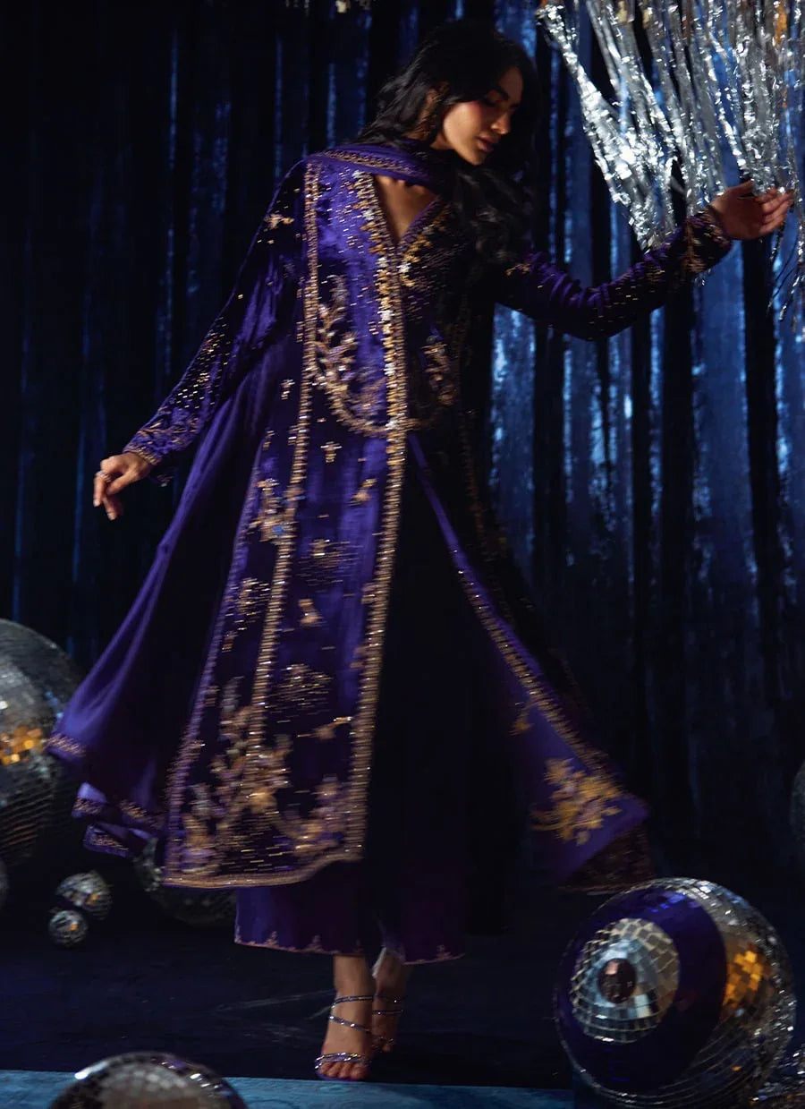Farah Talib Aziz | Velvet Fete 4 | Tahlia Shirt And Dupatta - Rang-e-Khaas