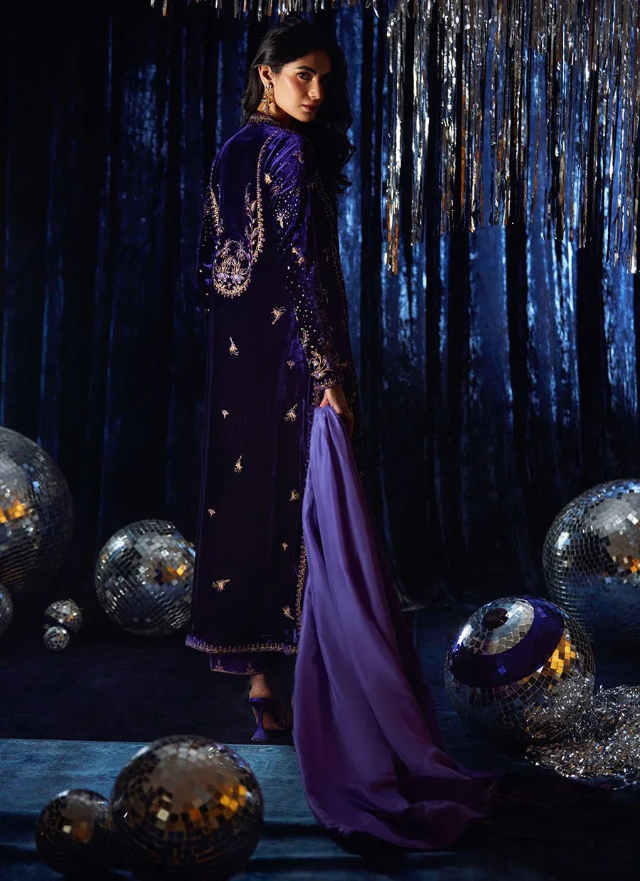 Farah Talib Aziz | Velvet Fete 4 | Tahlia Shirt And Dupatta - Rang-e-Khaas