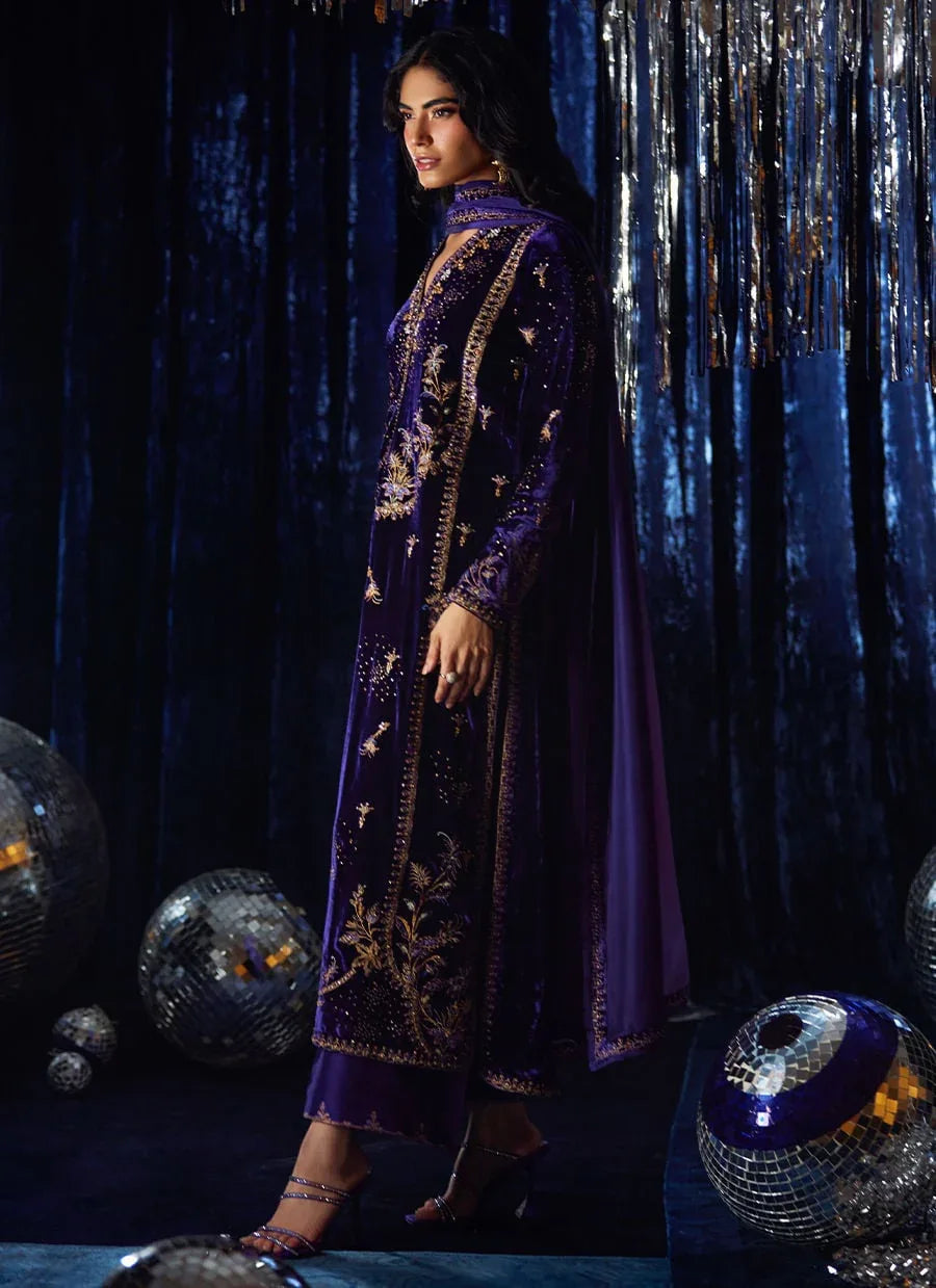 Farah Talib Aziz | Velvet Fete 4 | Tahlia Shirt And Dupatta - Rang-e-Khaas