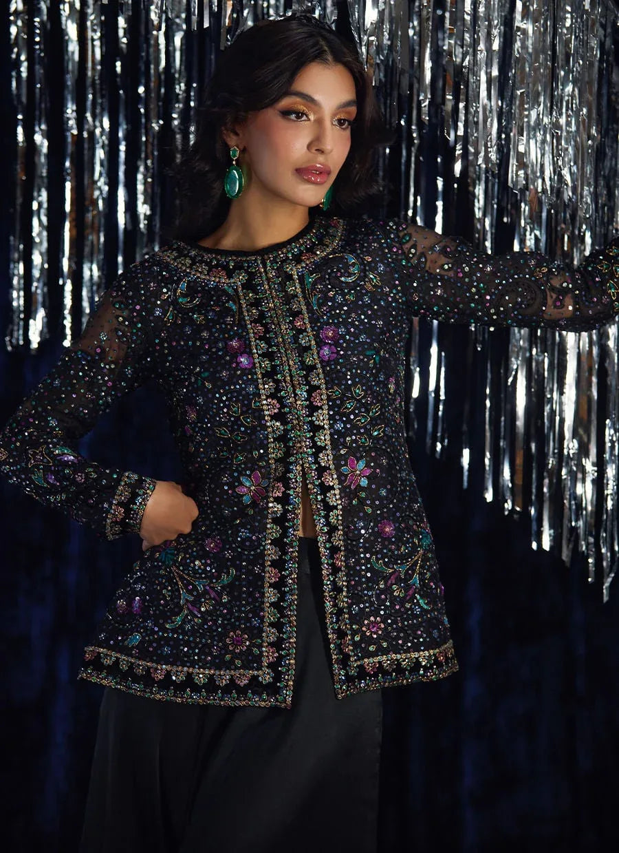 Farah Talib Aziz | Velvet Fete 4 | Lumi Organza Jacket - Rang-e-Khaas