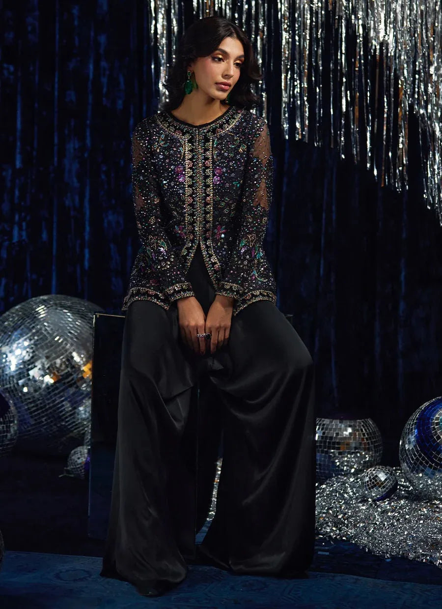 Farah Talib Aziz | Velvet Fete 4 | Lumi Organza Jacket - Rang-e-Khaas