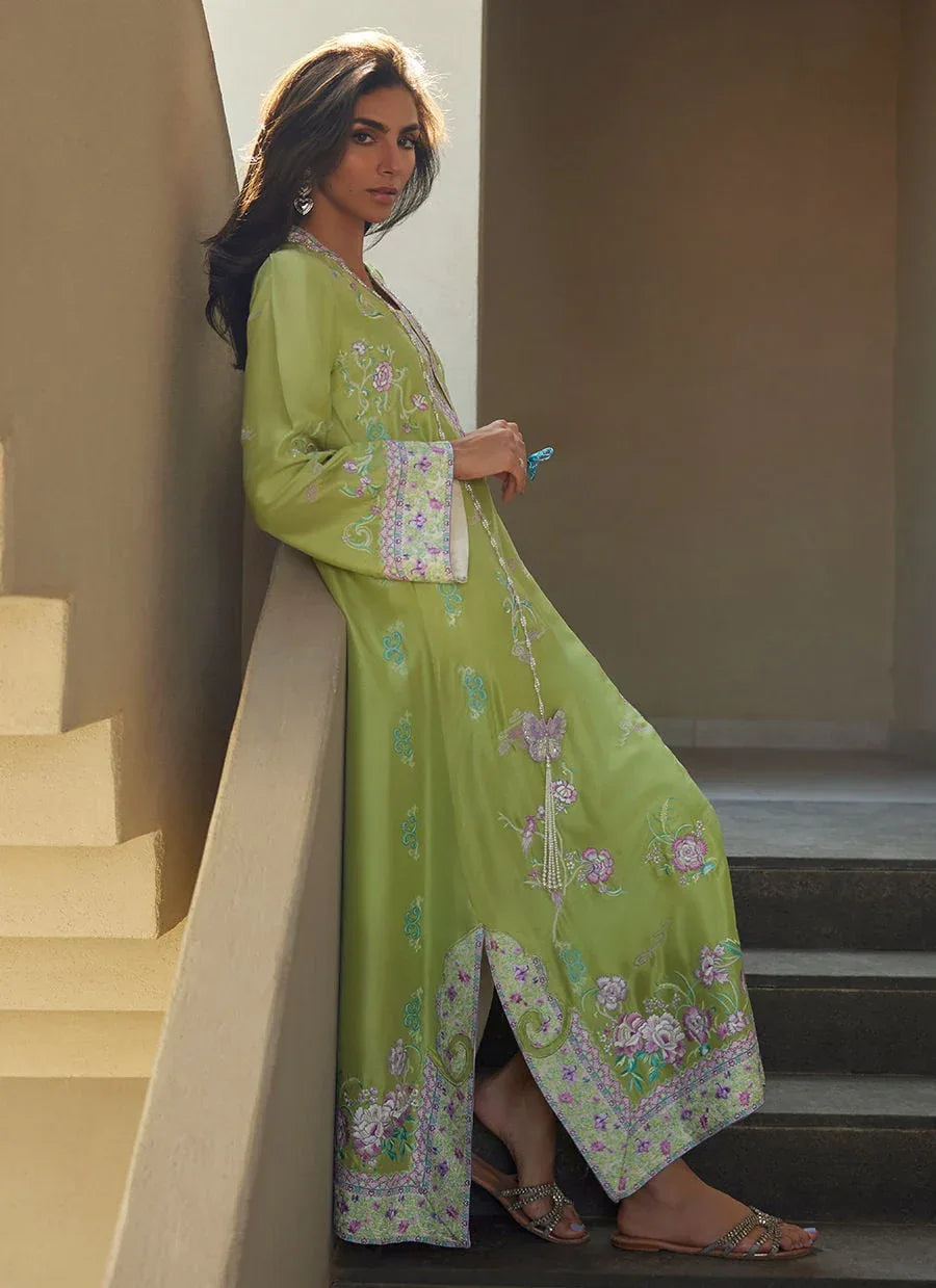 Farah Talib Aziz | Laani The Kaftan Edit | Zinni Silk - Rang-e-Khaas