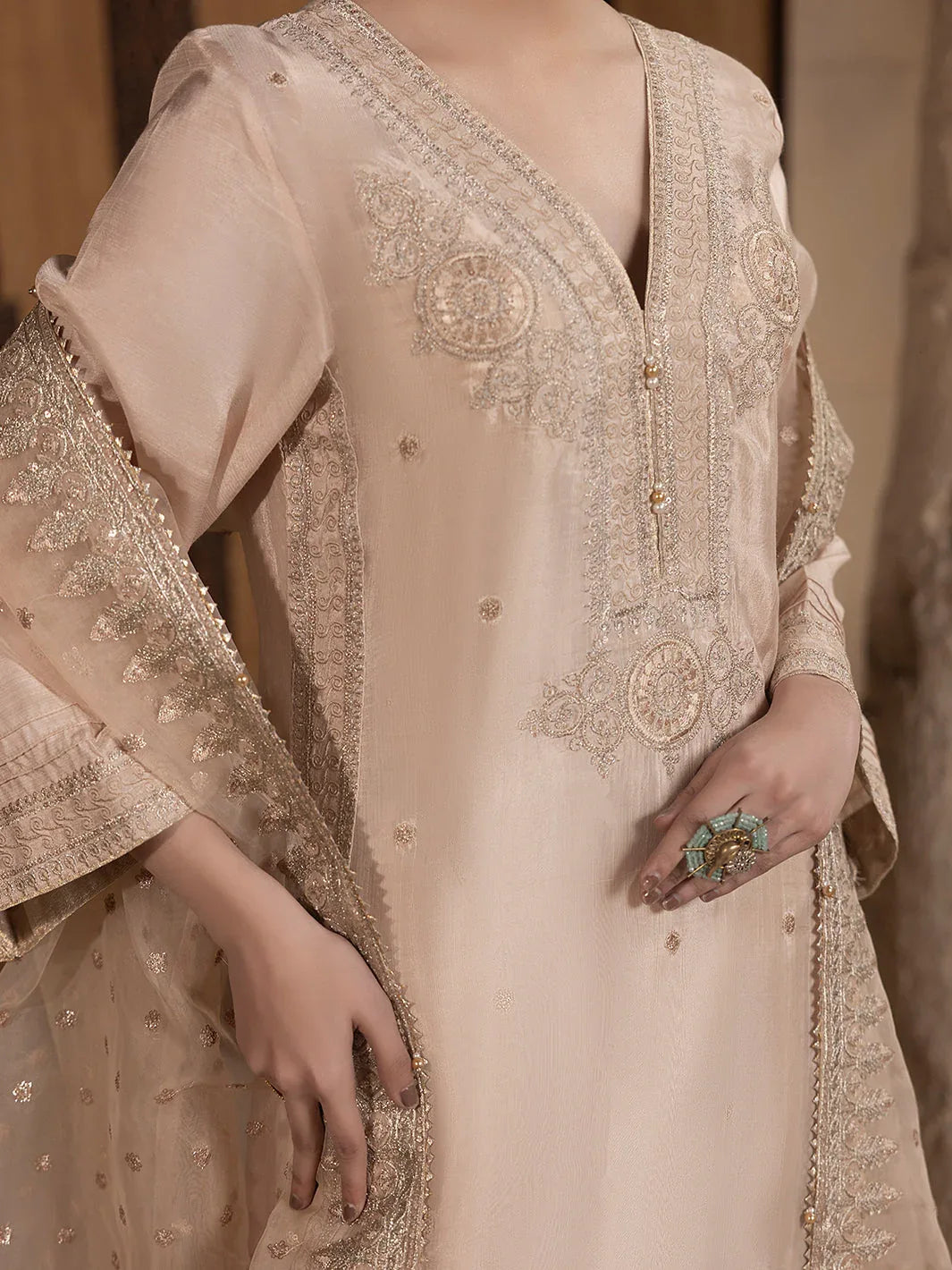 Hem Stitch | Raw Silk Edit 25 |Janan - Rang-e-Khaas