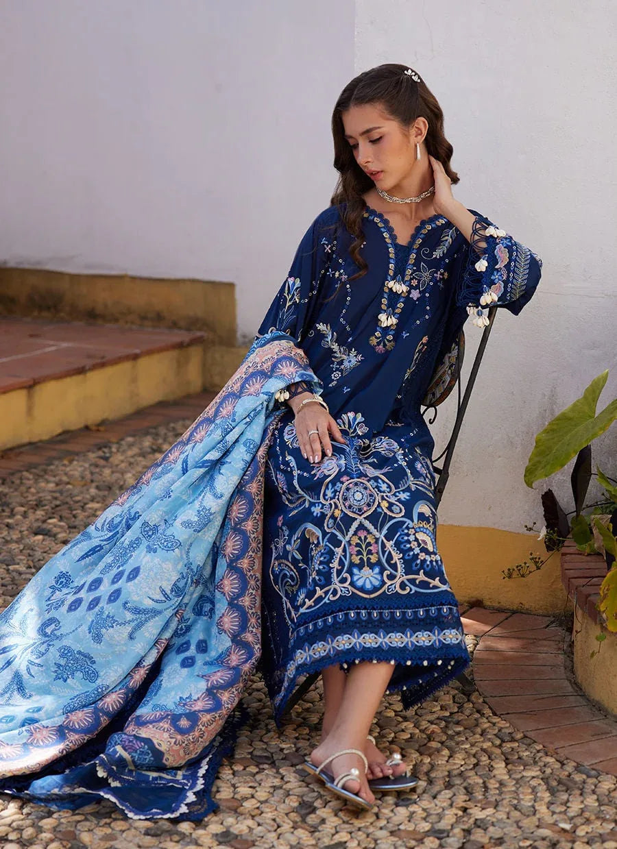 Farah Talib Aziz | Luxury Lawn 26 | Nia Navy