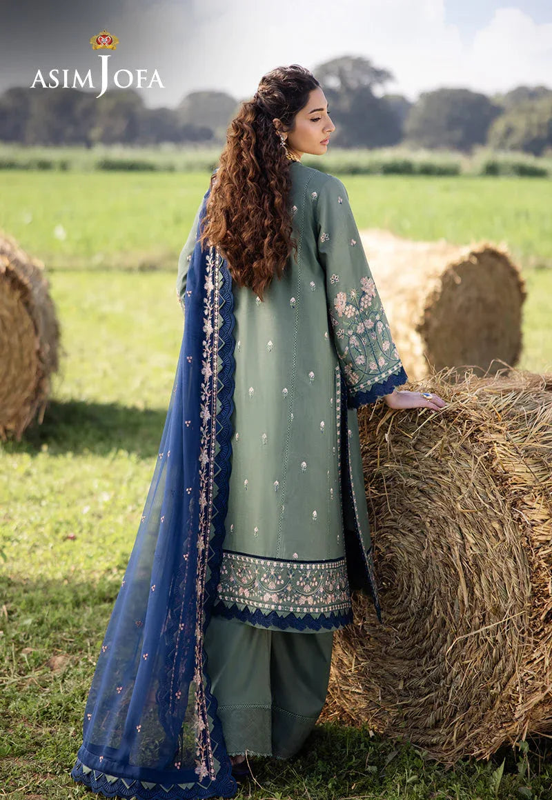 Asim Jofa | Luxury Lawn 25 | AJELL-14 - Rang-e-Khaas