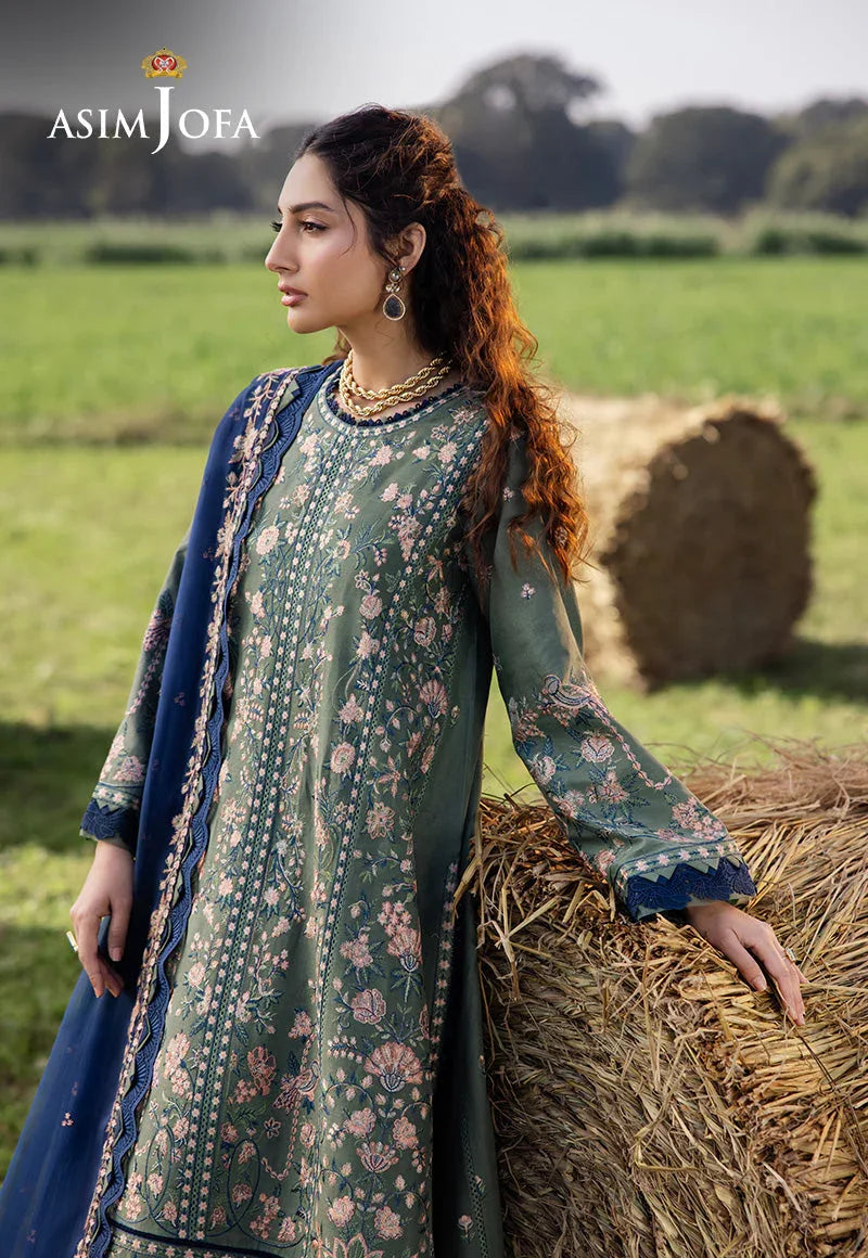 Asim Jofa | Luxury Lawn 25 | AJELL-14 - Rang-e-Khaas