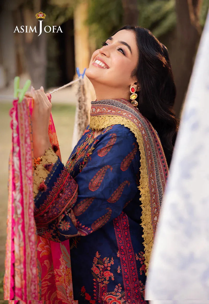 Asim Jofa | Prints Drop 2 | AJUBJ-08 - Rang-e-Khaas