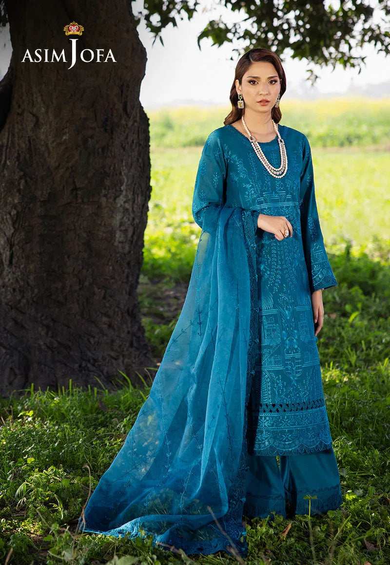 Asim Jofa | Luxury Lawn 25 | AJELL-17 - Rang-e-Khaas