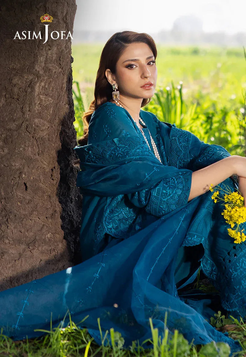 Asim Jofa | Luxury Lawn 25 | AJELL-17 - Rang-e-Khaas