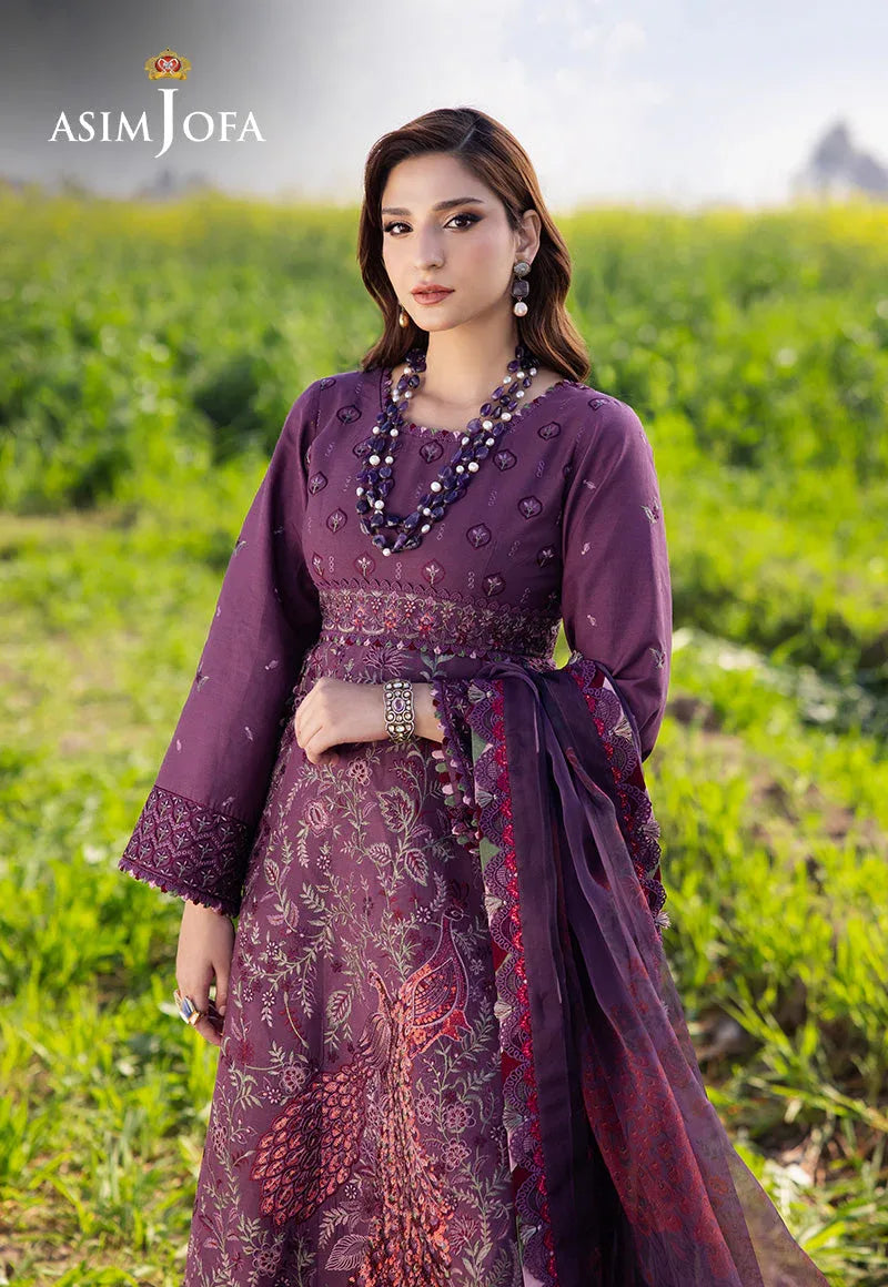 Asim Jofa | Luxury Lawn 25 | AJELL-18 - Rang-e-Khaas