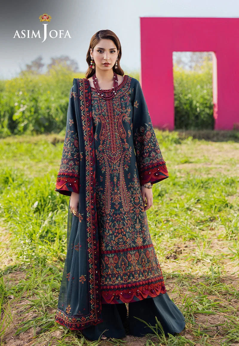 Asim Jofa | Luxury Lawn 25 | AJELL-04 - Rang-e-Khaas
