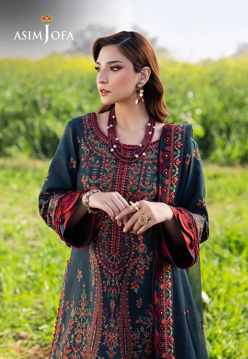 Asim Jofa | Luxury Lawn 25 | AJELL-04 - Rang-e-Khaas