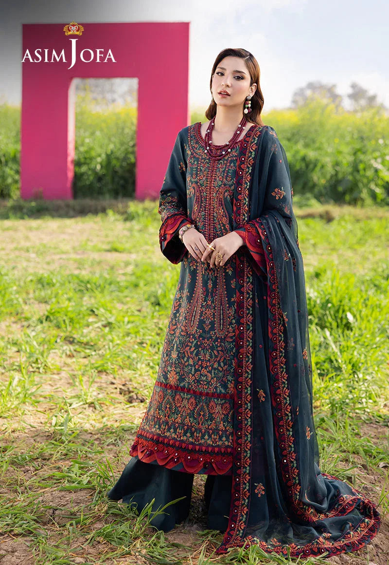 Asim Jofa | Luxury Lawn 25 | AJELL-04 - Rang-e-Khaas