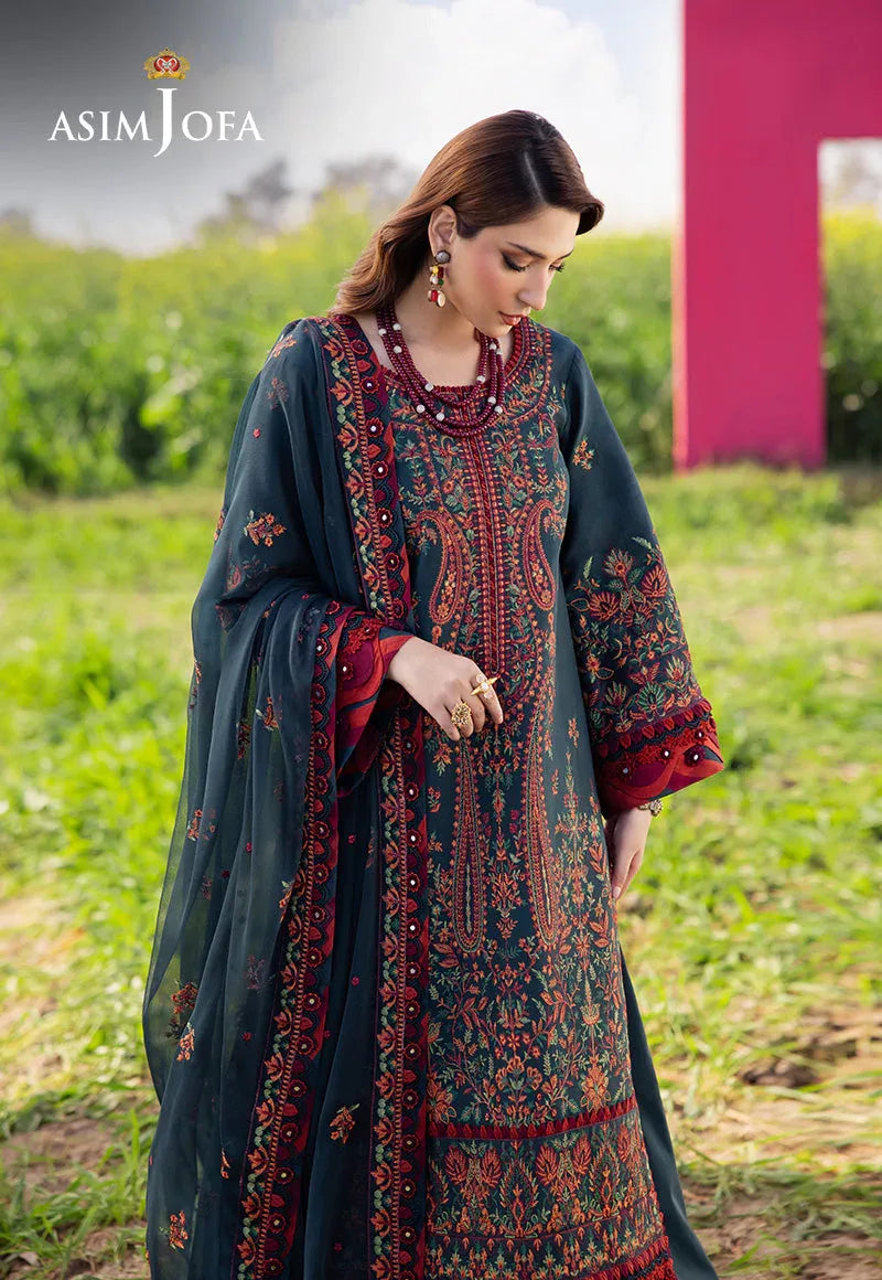 Asim Jofa | Luxury Lawn 25 | AJELL-04 - Rang-e-Khaas